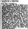 VESSEY, Frederick George: Coroner's Enquiry 19171108