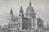 London, England: Print of St. Paul's Cathedral ca.1840-90